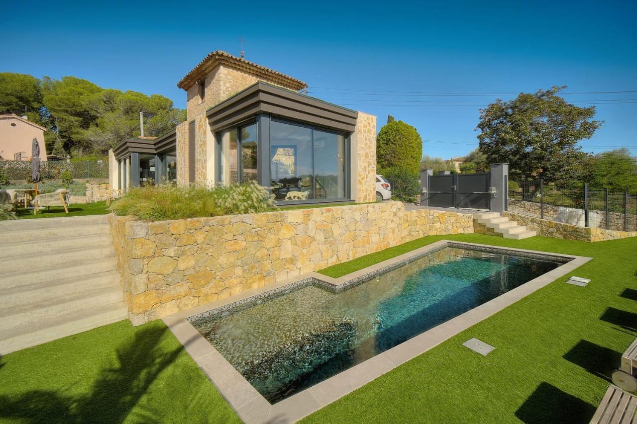 Immogroom - Superbe Villa - Piscine - Vue Mer - Parking - Clim Vallauris Exterior foto