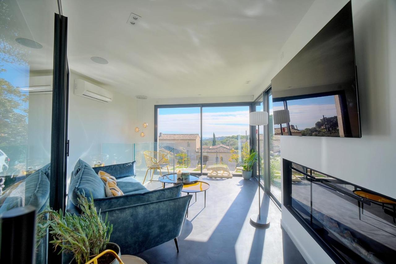 Immogroom - Superbe Villa - Piscine - Vue Mer - Parking - Clim Vallauris Exterior foto