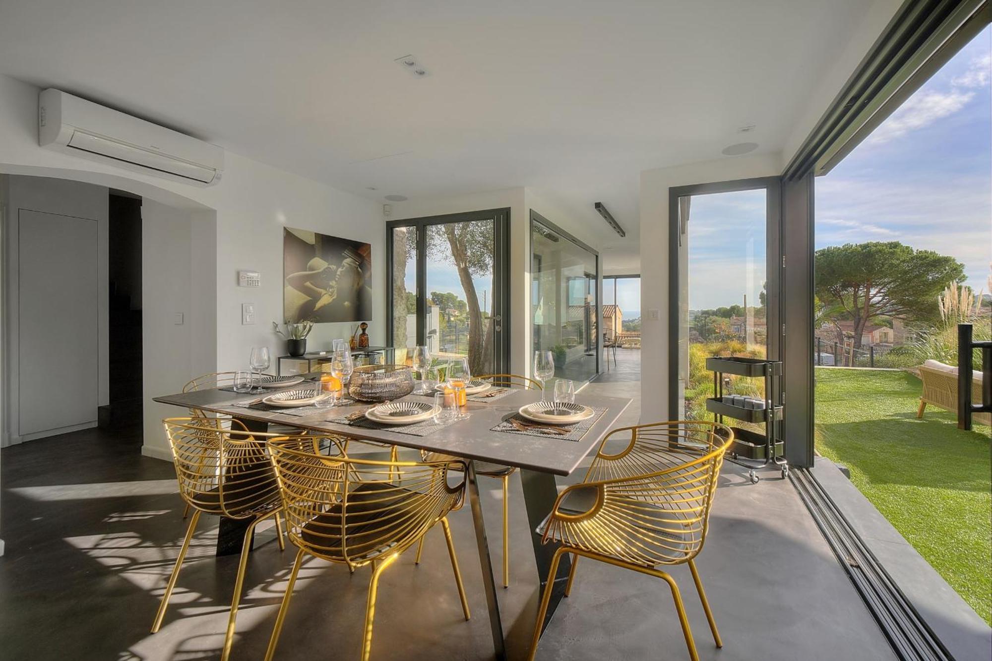 Immogroom - Superbe Villa - Piscine - Vue Mer - Parking - Clim Vallauris Exterior foto
